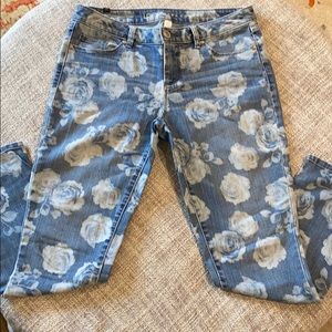 LC Lauren Conrad floral denim